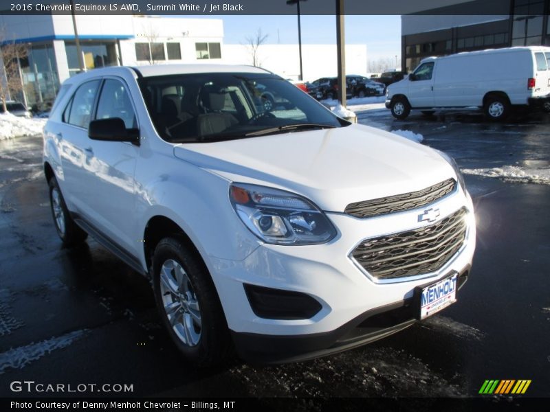 Summit White / Jet Black 2016 Chevrolet Equinox LS AWD