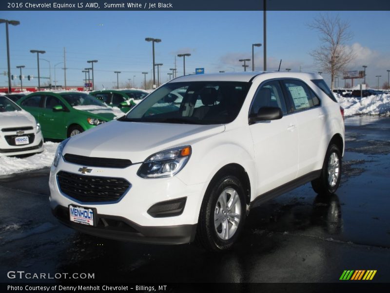 Summit White / Jet Black 2016 Chevrolet Equinox LS AWD