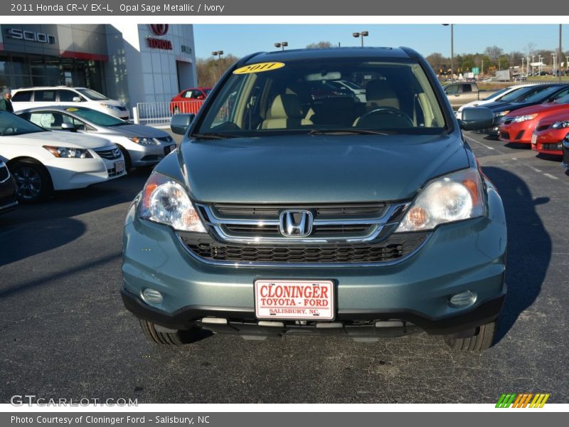 Opal Sage Metallic / Ivory 2011 Honda CR-V EX-L
