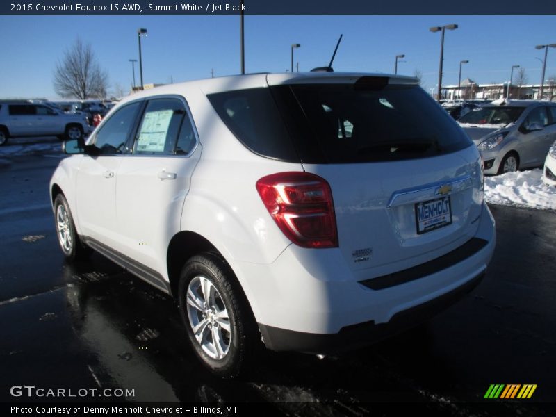 Summit White / Jet Black 2016 Chevrolet Equinox LS AWD