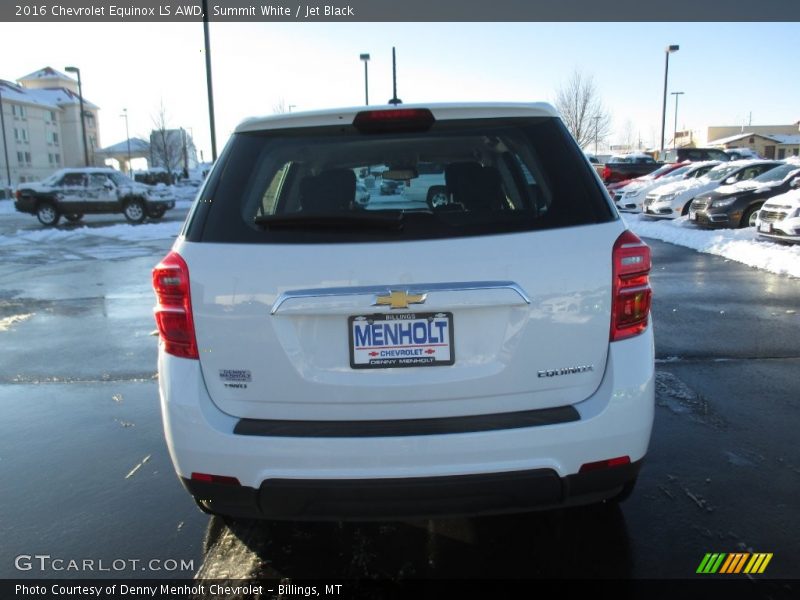 Summit White / Jet Black 2016 Chevrolet Equinox LS AWD