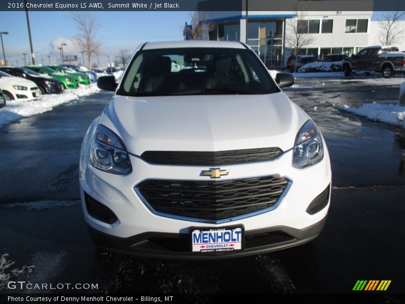 Summit White / Jet Black 2016 Chevrolet Equinox LS AWD