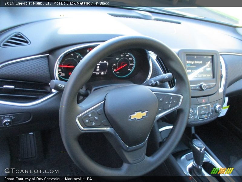 Mosaic Black Metallic / Jet Black 2016 Chevrolet Malibu LT