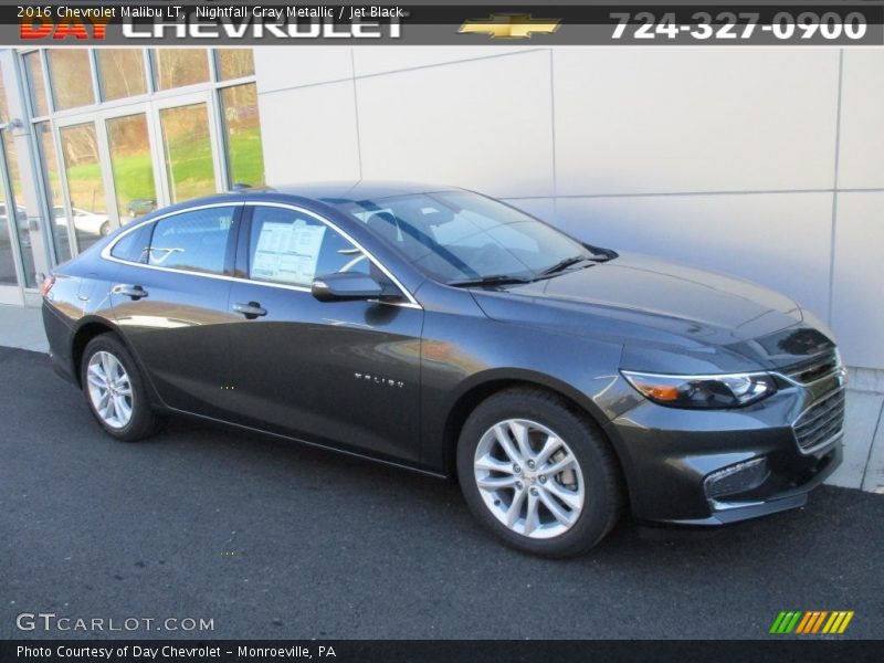 Nightfall Gray Metallic / Jet Black 2016 Chevrolet Malibu LT