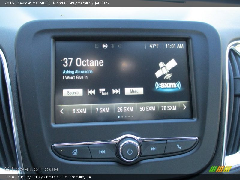 Nightfall Gray Metallic / Jet Black 2016 Chevrolet Malibu LT