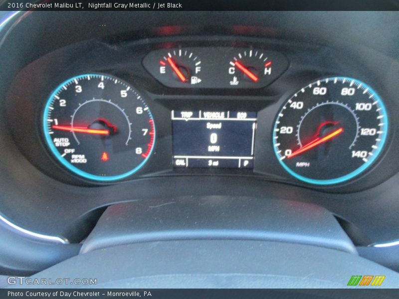 Nightfall Gray Metallic / Jet Black 2016 Chevrolet Malibu LT