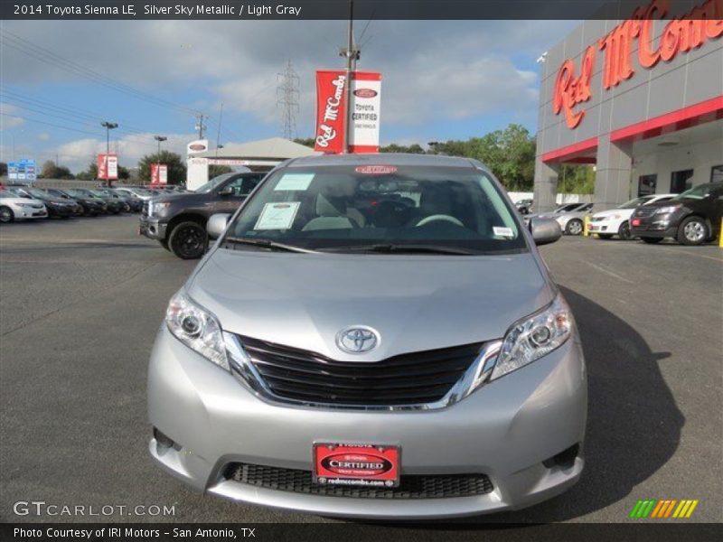 Silver Sky Metallic / Light Gray 2014 Toyota Sienna LE