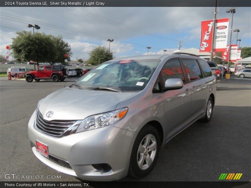 Silver Sky Metallic / Light Gray 2014 Toyota Sienna LE