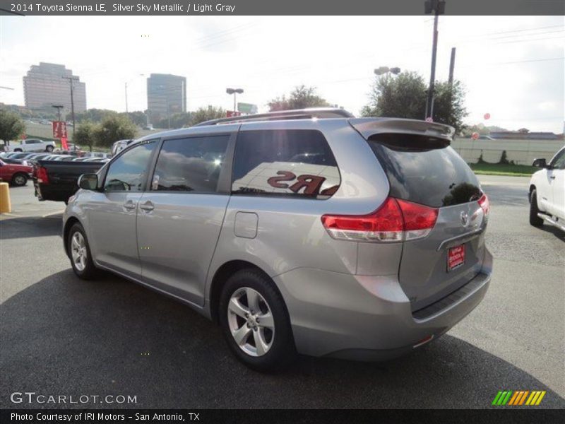 Silver Sky Metallic / Light Gray 2014 Toyota Sienna LE