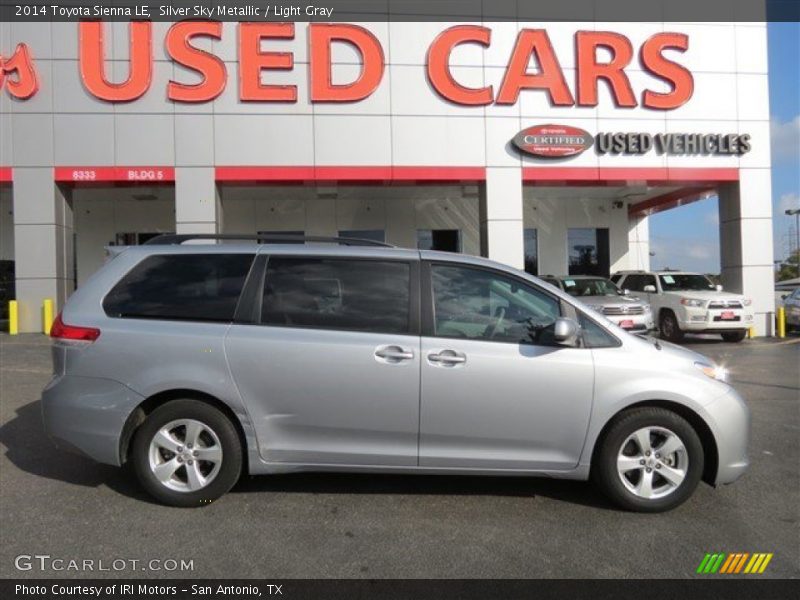 Silver Sky Metallic / Light Gray 2014 Toyota Sienna LE