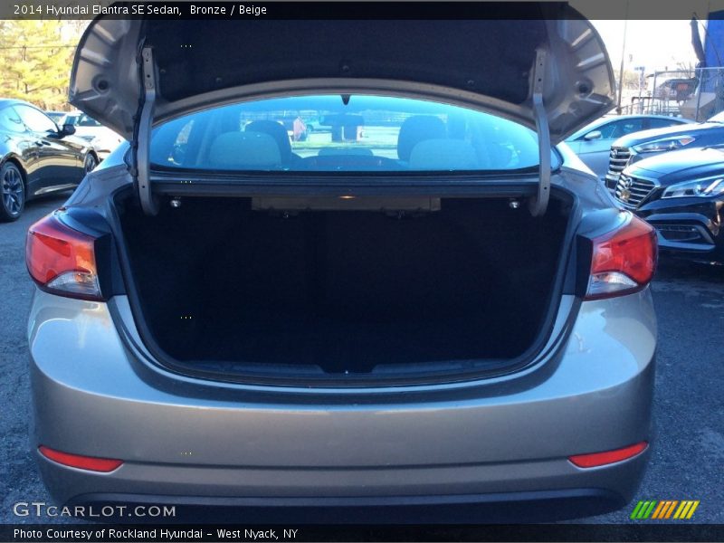 Bronze / Beige 2014 Hyundai Elantra SE Sedan