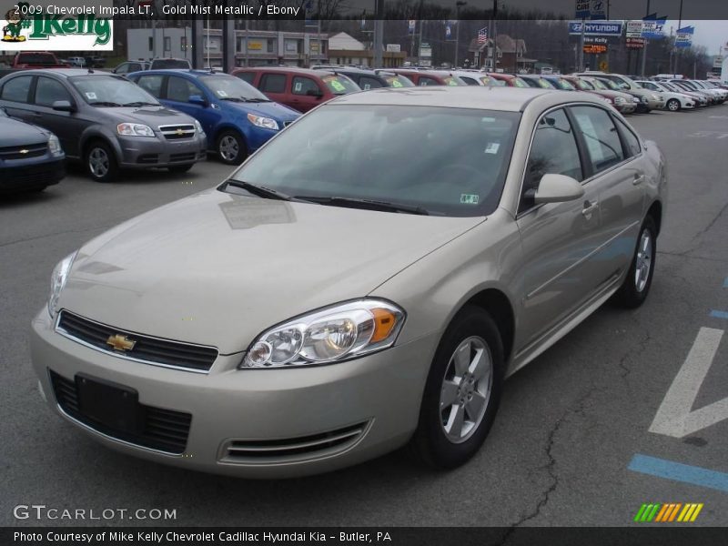 Gold Mist Metallic / Ebony 2009 Chevrolet Impala LT