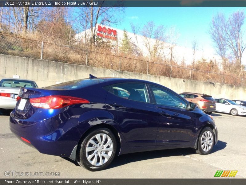 Indigo Night Blue / Gray 2012 Hyundai Elantra GLS