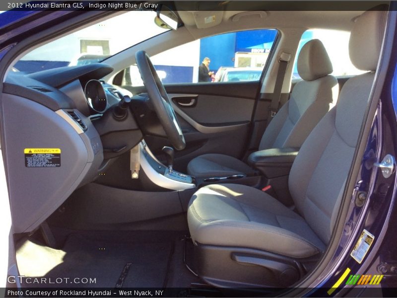 Indigo Night Blue / Gray 2012 Hyundai Elantra GLS