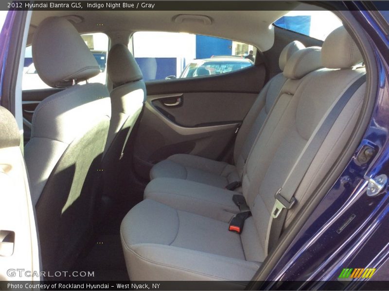 Indigo Night Blue / Gray 2012 Hyundai Elantra GLS