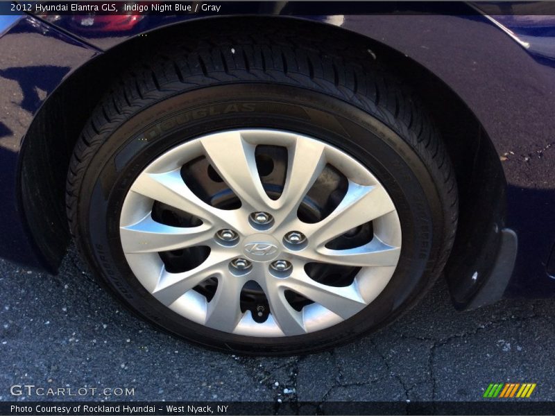 Indigo Night Blue / Gray 2012 Hyundai Elantra GLS