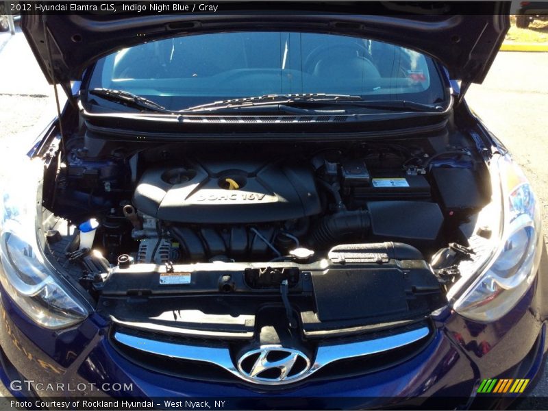 Indigo Night Blue / Gray 2012 Hyundai Elantra GLS