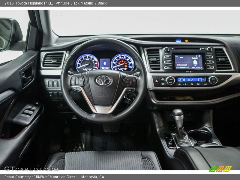 Attitude Black Metallic / Black 2015 Toyota Highlander LE