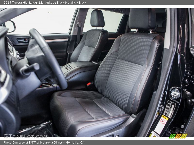 Attitude Black Metallic / Black 2015 Toyota Highlander LE