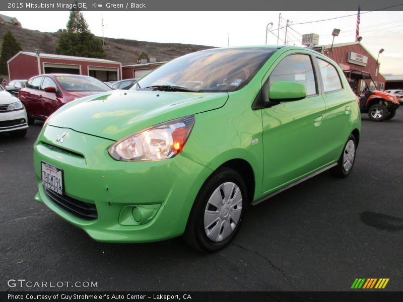 Kiwi Green / Black 2015 Mitsubishi Mirage DE
