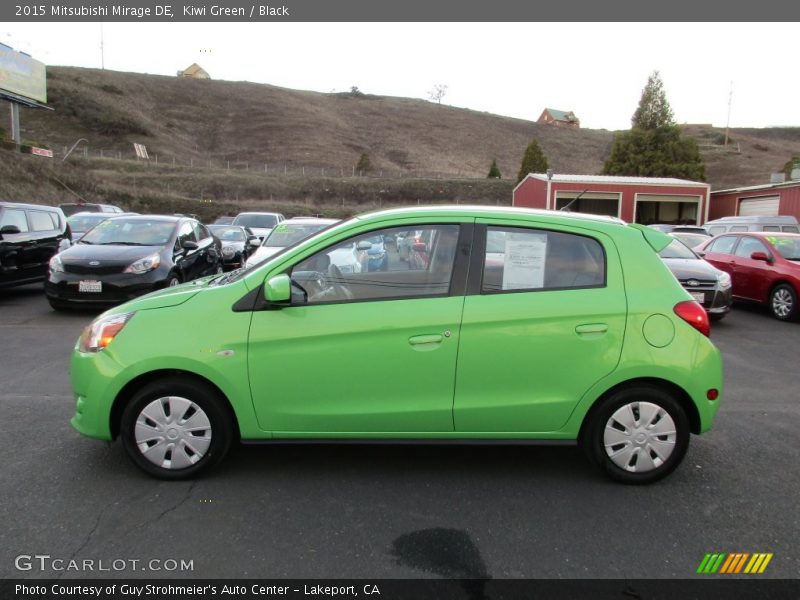 Kiwi Green / Black 2015 Mitsubishi Mirage DE