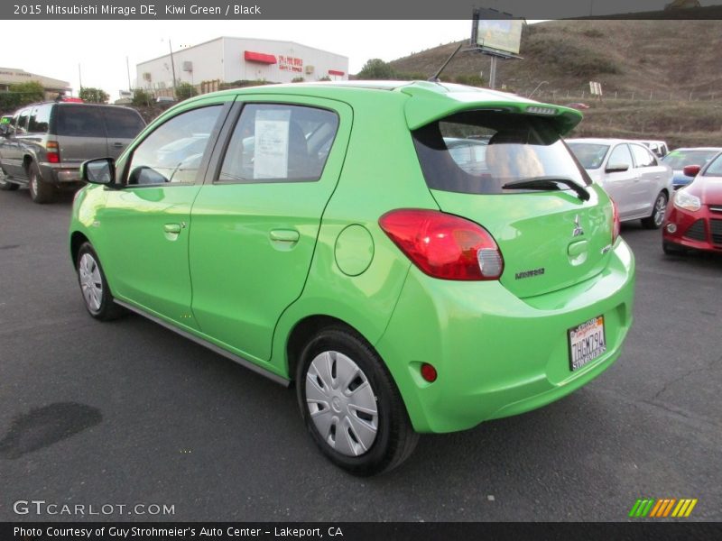 Kiwi Green / Black 2015 Mitsubishi Mirage DE