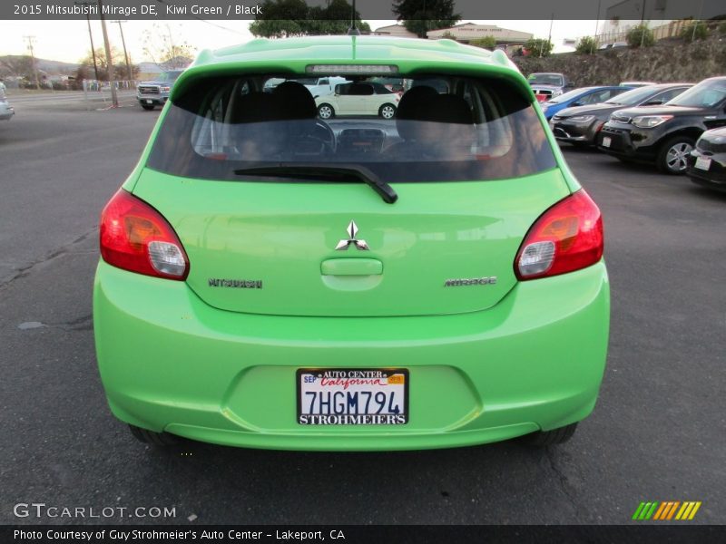 Kiwi Green / Black 2015 Mitsubishi Mirage DE