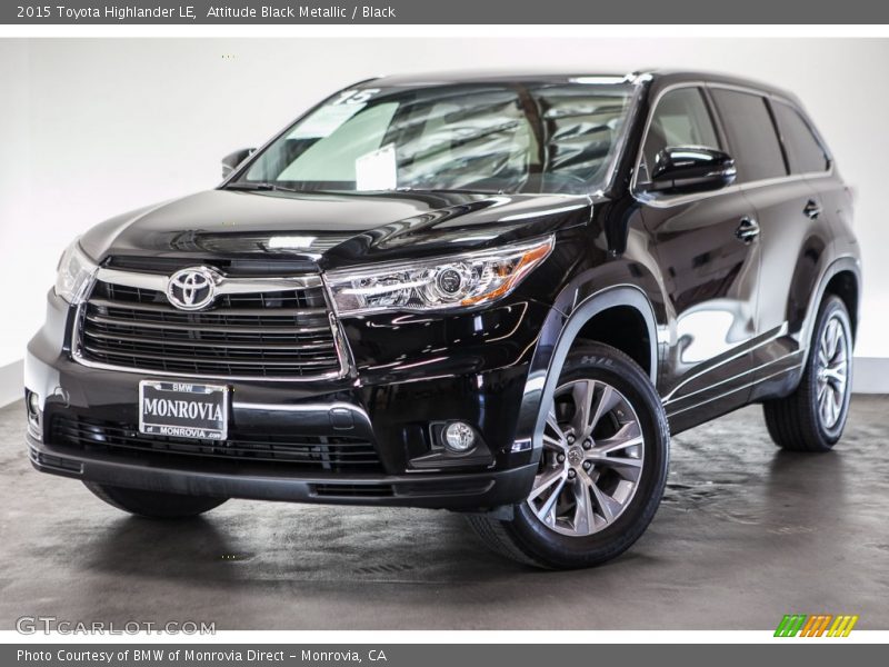 Attitude Black Metallic / Black 2015 Toyota Highlander LE