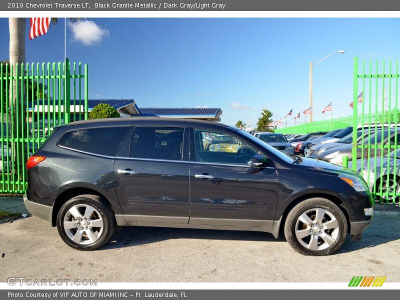 Black Granite Metallic / Dark Gray/Light Gray 2010 Chevrolet Traverse LT
