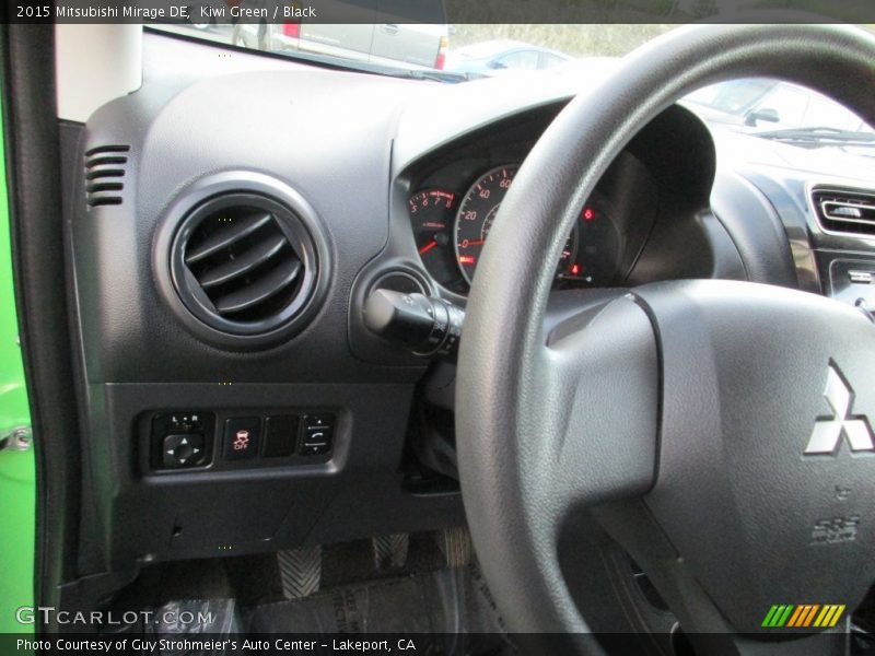 Kiwi Green / Black 2015 Mitsubishi Mirage DE