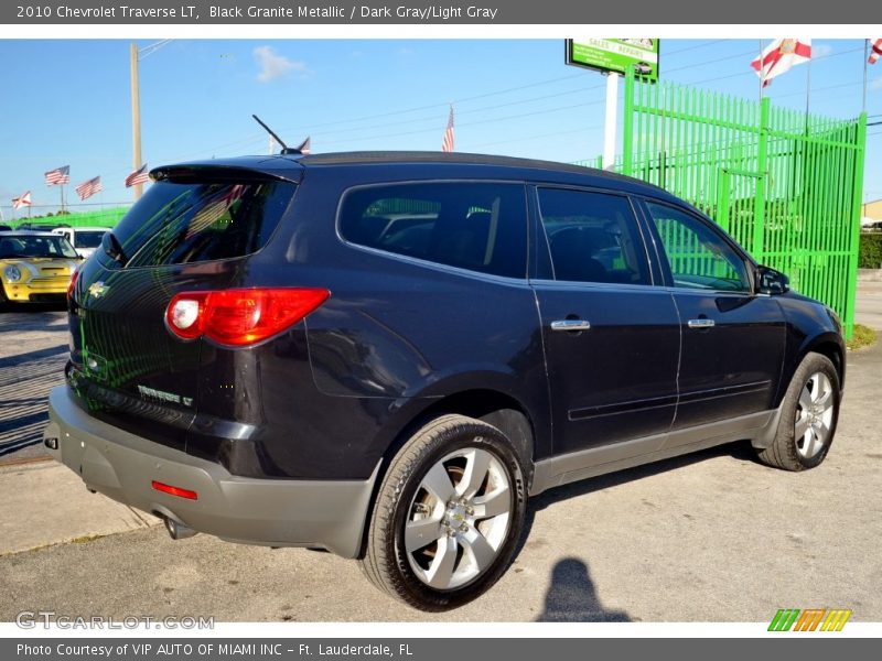 Black Granite Metallic / Dark Gray/Light Gray 2010 Chevrolet Traverse LT