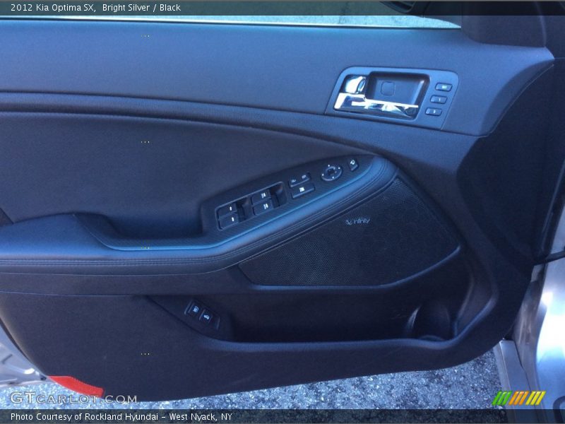 Bright Silver / Black 2012 Kia Optima SX