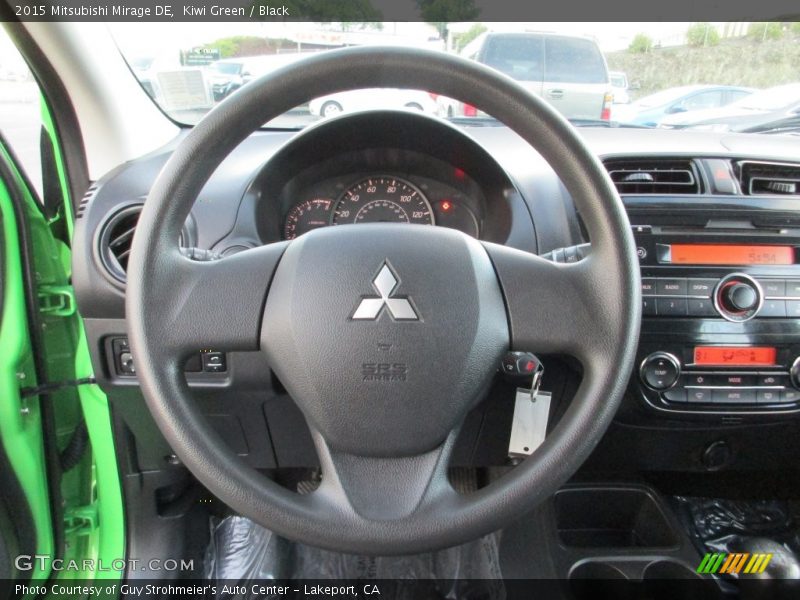 Kiwi Green / Black 2015 Mitsubishi Mirage DE