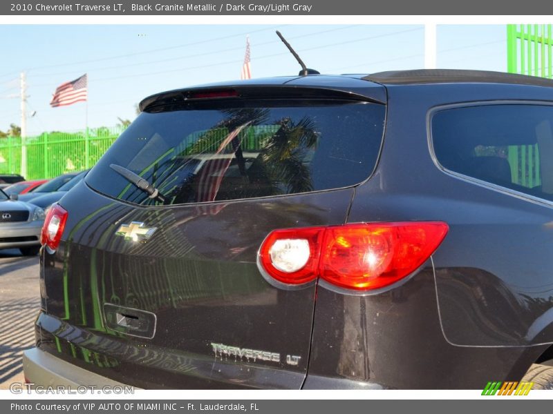 Black Granite Metallic / Dark Gray/Light Gray 2010 Chevrolet Traverse LT