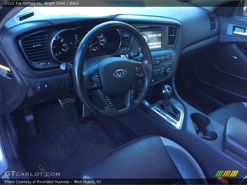 Bright Silver / Black 2012 Kia Optima SX