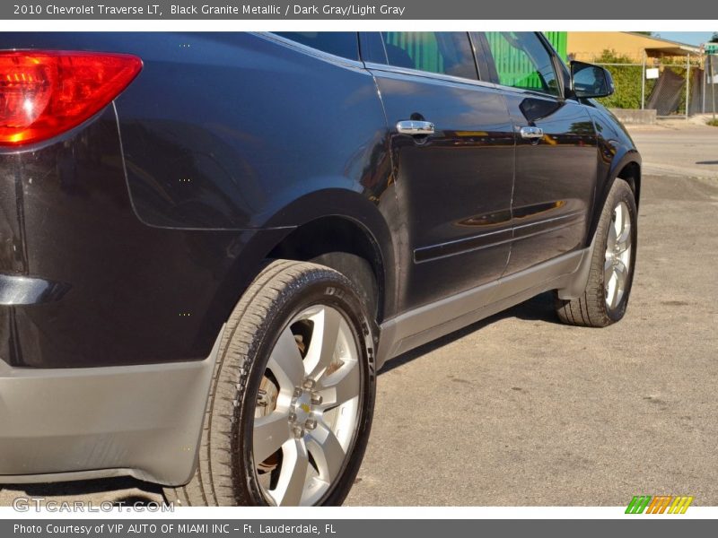 Black Granite Metallic / Dark Gray/Light Gray 2010 Chevrolet Traverse LT