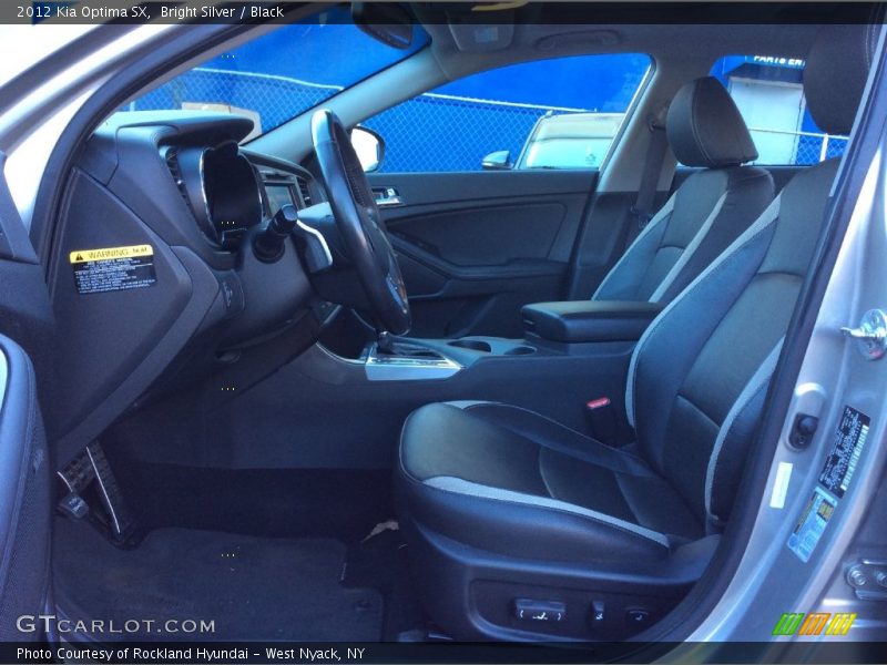 Bright Silver / Black 2012 Kia Optima SX