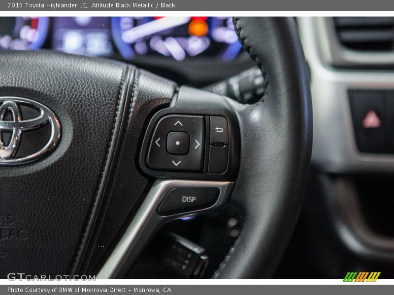 Attitude Black Metallic / Black 2015 Toyota Highlander LE