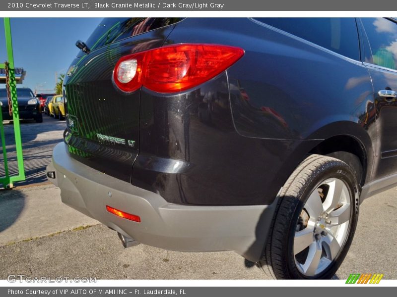 Black Granite Metallic / Dark Gray/Light Gray 2010 Chevrolet Traverse LT