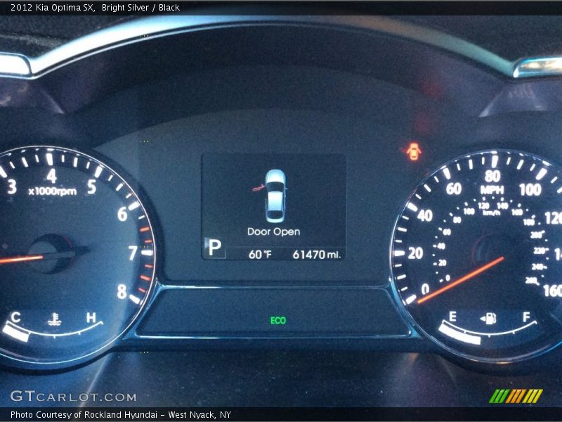 Bright Silver / Black 2012 Kia Optima SX