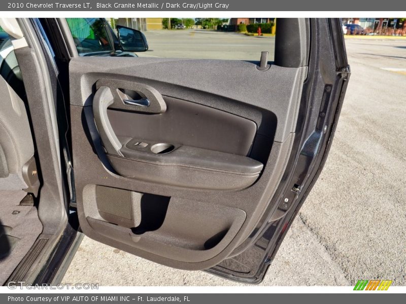 Black Granite Metallic / Dark Gray/Light Gray 2010 Chevrolet Traverse LT