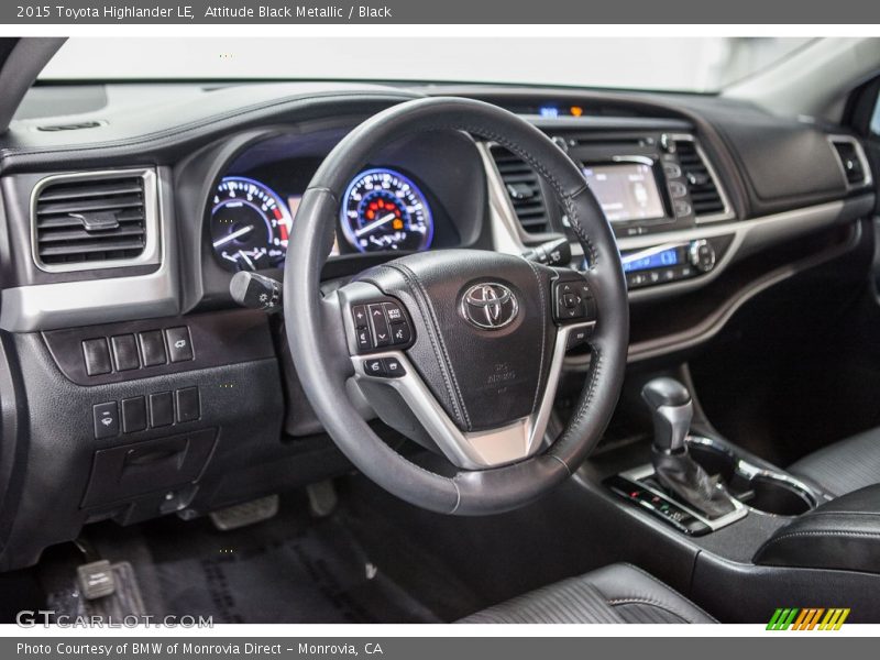 Attitude Black Metallic / Black 2015 Toyota Highlander LE