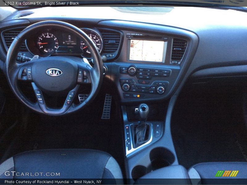 Bright Silver / Black 2012 Kia Optima SX
