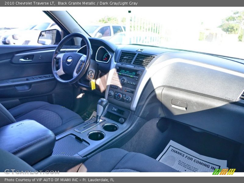 Black Granite Metallic / Dark Gray/Light Gray 2010 Chevrolet Traverse LT
