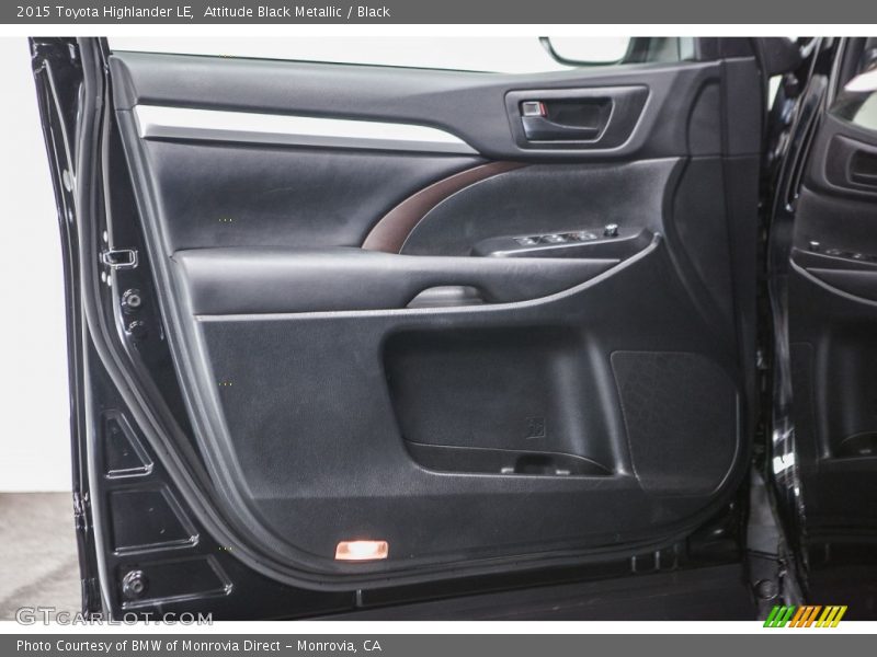 Attitude Black Metallic / Black 2015 Toyota Highlander LE