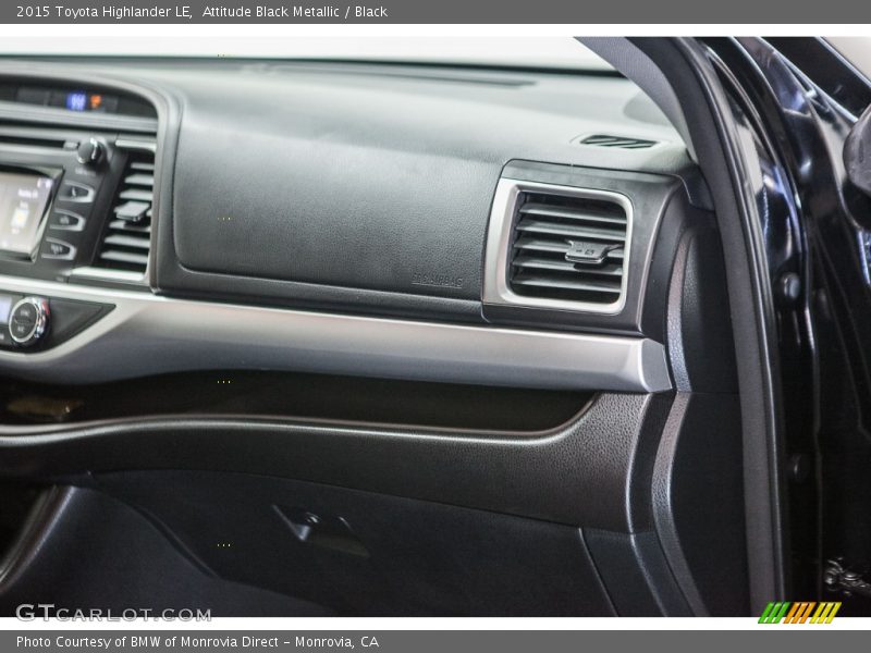Attitude Black Metallic / Black 2015 Toyota Highlander LE