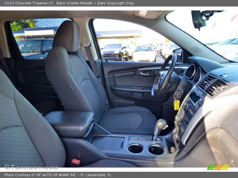 Black Granite Metallic / Dark Gray/Light Gray 2010 Chevrolet Traverse LT