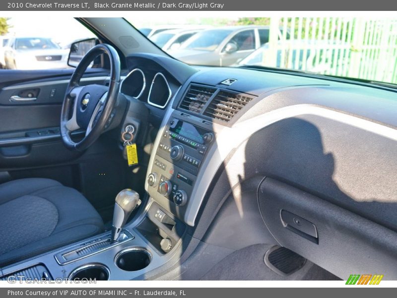 Black Granite Metallic / Dark Gray/Light Gray 2010 Chevrolet Traverse LT