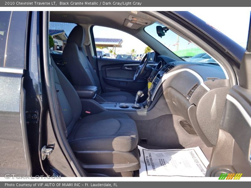 Black Granite Metallic / Dark Gray/Light Gray 2010 Chevrolet Traverse LT