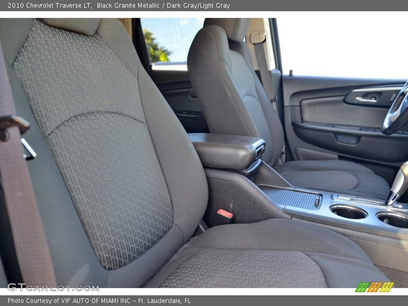 Black Granite Metallic / Dark Gray/Light Gray 2010 Chevrolet Traverse LT